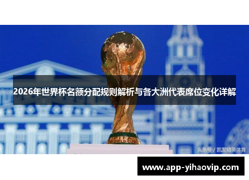 2026年世界杯名额分配规则解析与各大洲代表席位变化详解